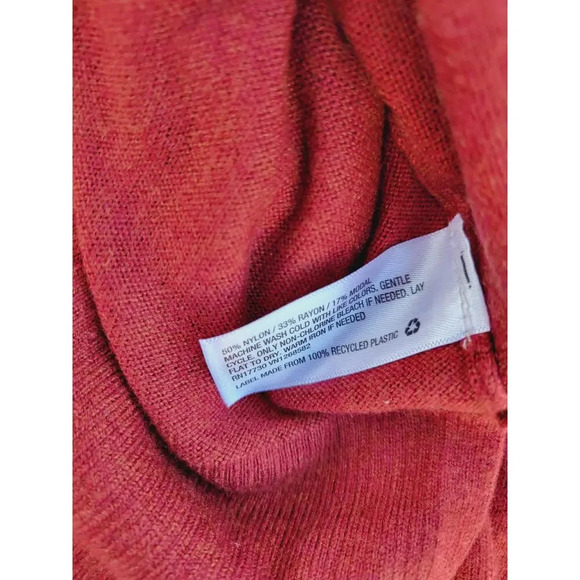 A new day women's rust VNeck long sleeve sweater  - medium - Picture 8 of 10